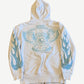 Murd333r.FM Chop333r White Blue Crystal Embellished Zipup