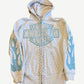 Murd333r.FM Chop333r White Blue Crystal Embellished Zipup