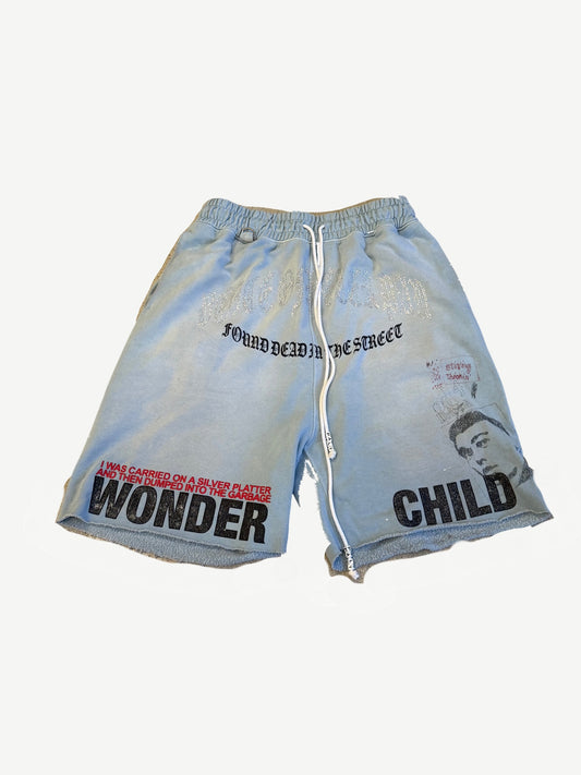 Paly Hollywood Baby Blue Bobby Driscoll Sweat Shorts