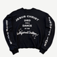 Paly Hollywood Canteen thermal long sleeve in black waffle knit with hand-drawn front graphics.