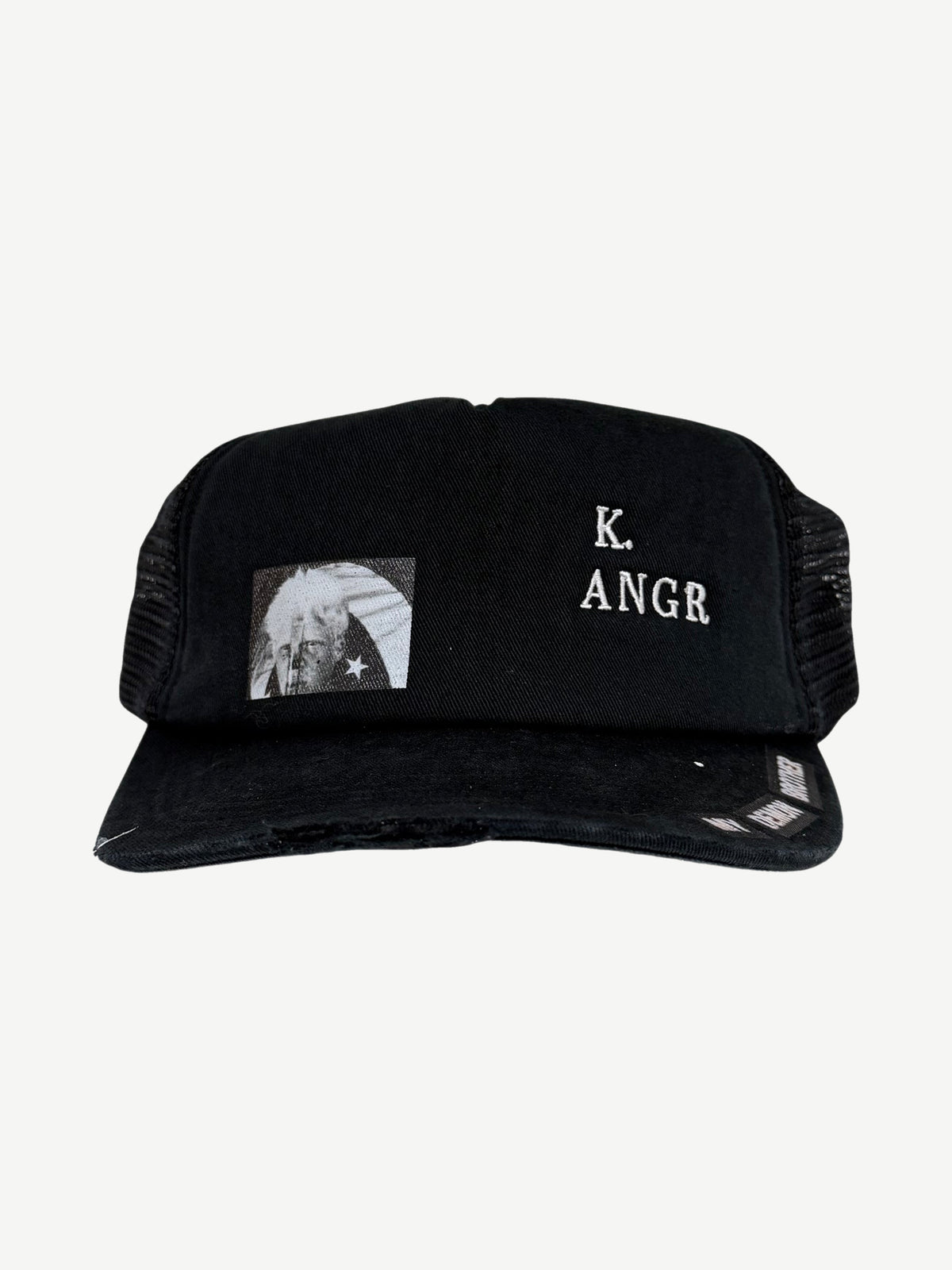 Paly Hollywood Black K. Angr Foam Trucker Hat