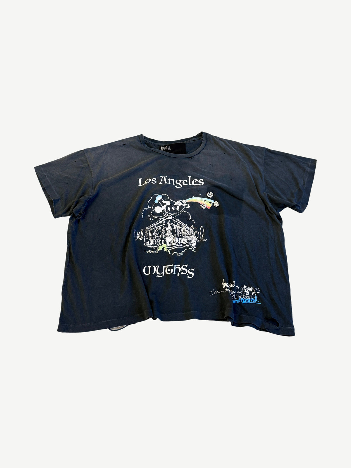Paly Hollywood Faded Black Mythss Tee