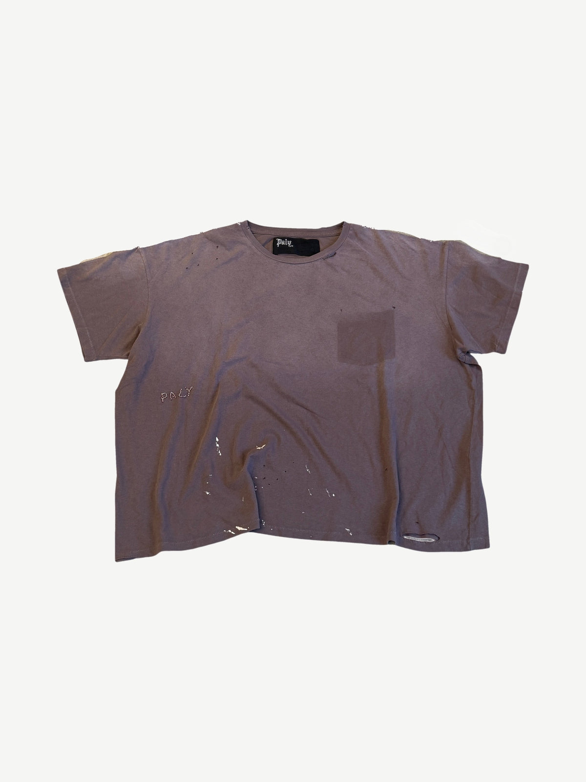 Paly Hollywood Faded Brown Bead Tee
