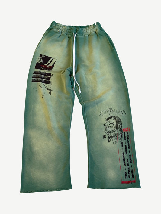 Paly Hollywood Green Maintenance Sweatpants