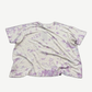 Paly Hollywood Holy Family tee back in cream and purple tie dye wash, blank cotton with cloud pattern