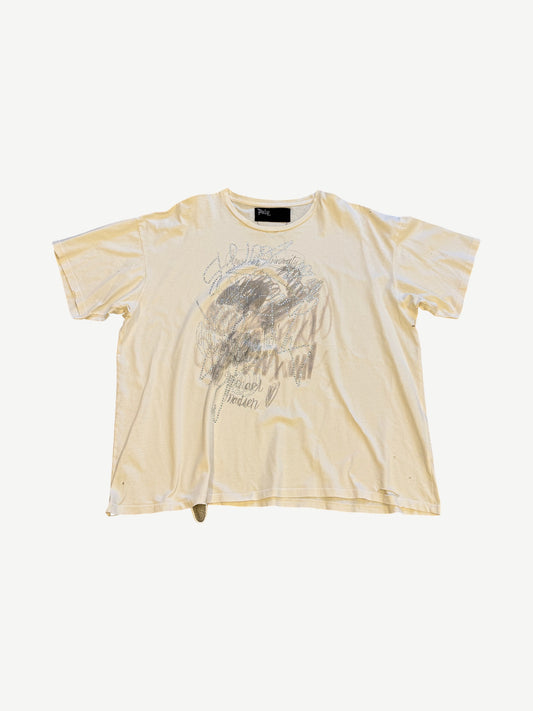 Paly Hollywood Ivory Scribble Tee