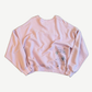 Paly Hollywood pink Sum 1 In Hollywood crewneck back view, light pink fleece body with small lower-right print.