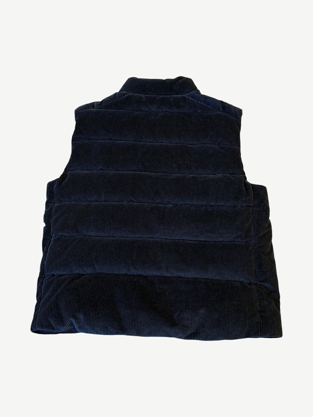 Prada Navy Blue Corduroy Padded Down Vest