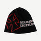Vintage West Coast Choppers reversible knit beanie in black with embroidered iron cross logo on cuff.