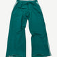 Back view of Raspberry Hills Lil Leon green sweatpants showing relaxed straight fit and elastic ankle cuffs.