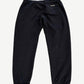 Chrome Hearts black Paper Jam sweatpants back view with rear pocket and woven scroll label