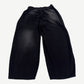 GV Gallery Tundra sweatpants back view in faded black wash with elastic waistband and wide leg fit