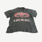 Vintage 1992 Van Halen tee front, faded black with red VH logo above For Unlawful Carnal Knowledge tour print.