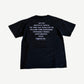 Vintage Metallica Master of Puppets tour tee back, white printed tour date tracklist on faded black cotton.