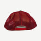 Chrome Hearts CH Hollywood trucker hat side view with mesh back panels and americana colorway.
