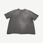Raspberry Hills Macker V2 washed gray tee plain faded back view with distressed vintage finish