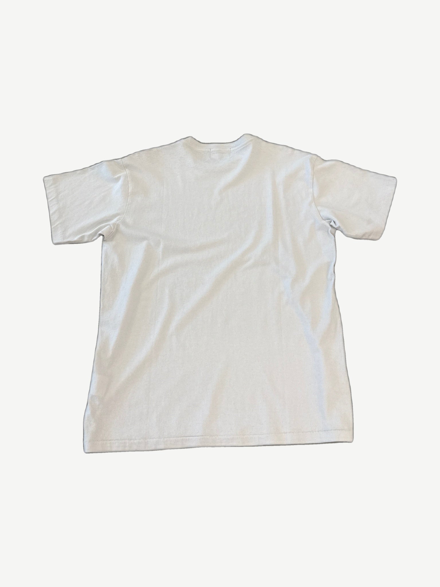 Back of Enfants Riches Deprimes Devil in Disguise tee with painted ERD logo and distressed black finish.