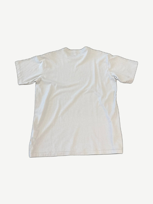 Back of Enfants Riches Deprimes Devil in Disguise tee with painted ERD logo and distressed black finish.