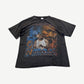 Vintage Tupac Shakur rap tee front view with All Eyes On Me portrait collage and Thug Life graphic