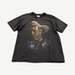 Vintage Garth Brooks Fresh Horses tour tee in black with horse illustration and tour title across chest.
