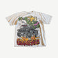 Vintage Metallica Gimme Fuel cream tee with hot rod monster graphic, flame letters and oversized front print