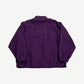 Supreme Umbro plum track jacket rear view with tonal embroidered Supreme box logo across upper back