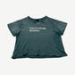 Enfants Riches Deprimes green distressed tee front with white Enfants Riches Deprimes logo print