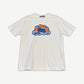 Louis Vuitton white tee with rainbow cloud chest patch reading Studio Homme 2eme Etage 1854.