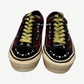 Heel and tongue detail of Satoshi Nakamoto x Vans Old Skool 36 with collaboration branding on padded collar.