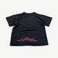 Vintage Tupac 4ever memorial tee back view with rap lyric tribute print on heavyweight faded cotton.