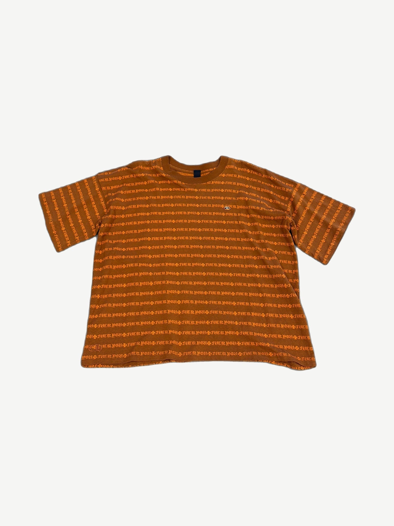 Chrome Hearts Matty Boy Teens From Mars striped tee, horizontal stripe shirt with graphic print