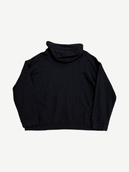 Chrome Hearts black cross jacquard hoodie, back view of woven cross motif across body and sleeves
