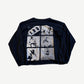 Enfants Riches Deprimes Broken Dolls longsleeve back with six-panel grainy photo collage screen print