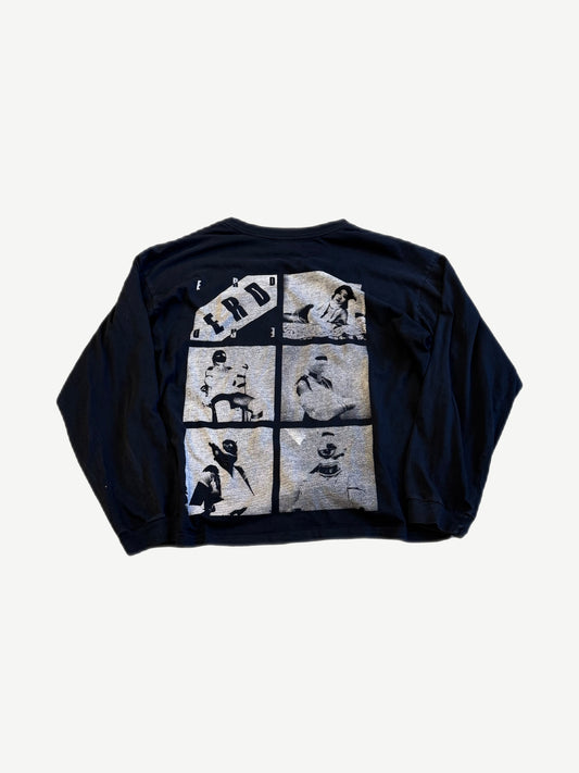 Enfants Riches Deprimes Broken Dolls longsleeve back with six-panel grainy photo collage screen print