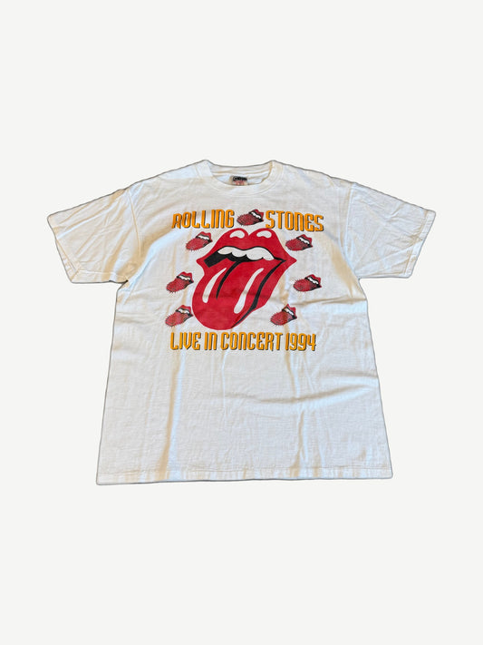 Vintage Rolling Stones White Voodoo Lounge World Tour Tee