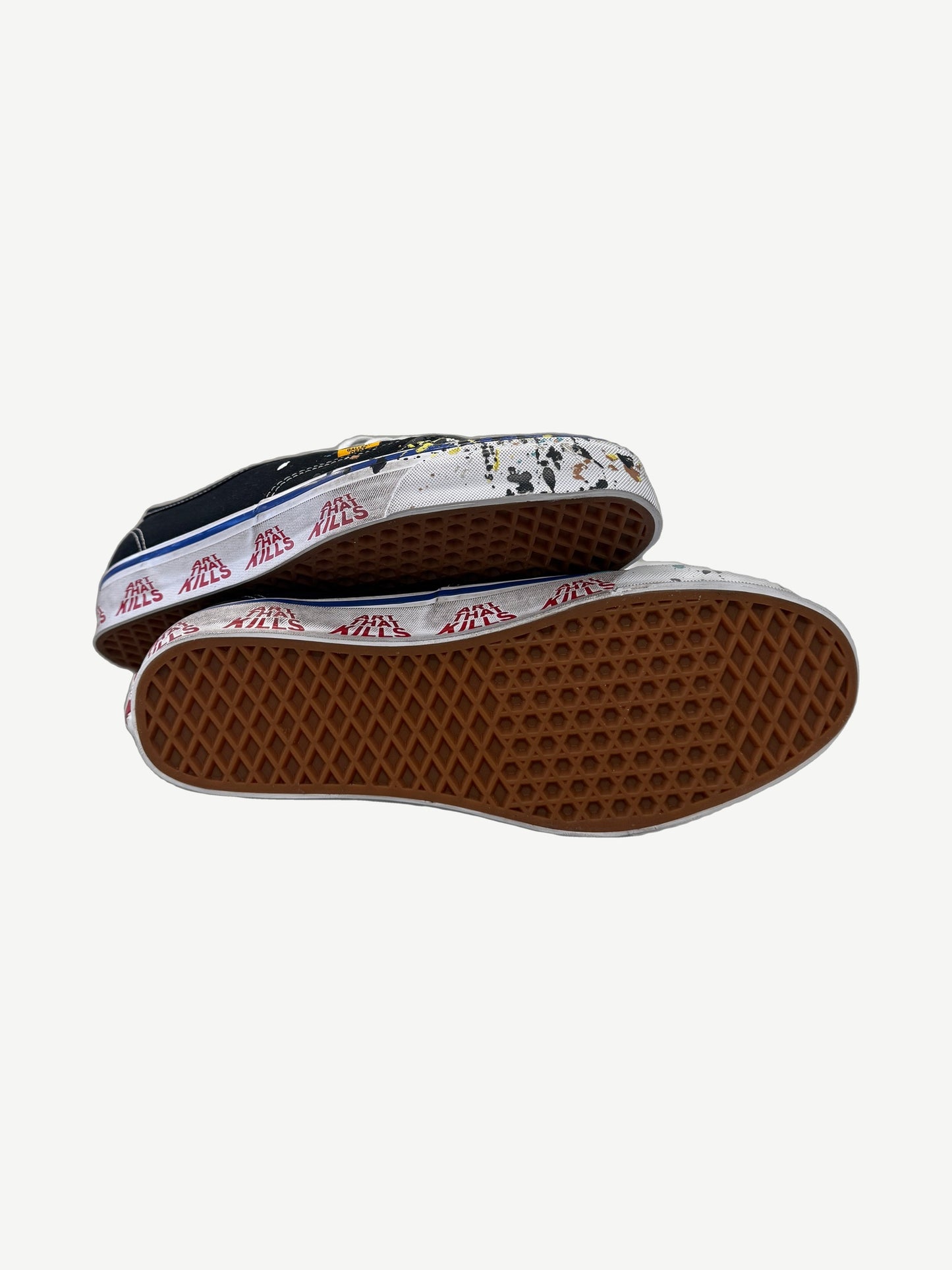 Gallery Dept Art That Kills Vans Authentic showing waffle gum sole and Art That Kills text-print foxing.