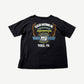 Vintage Harley Davidson black tee back with eagle wings H-D Freedom Machine York PA graphic