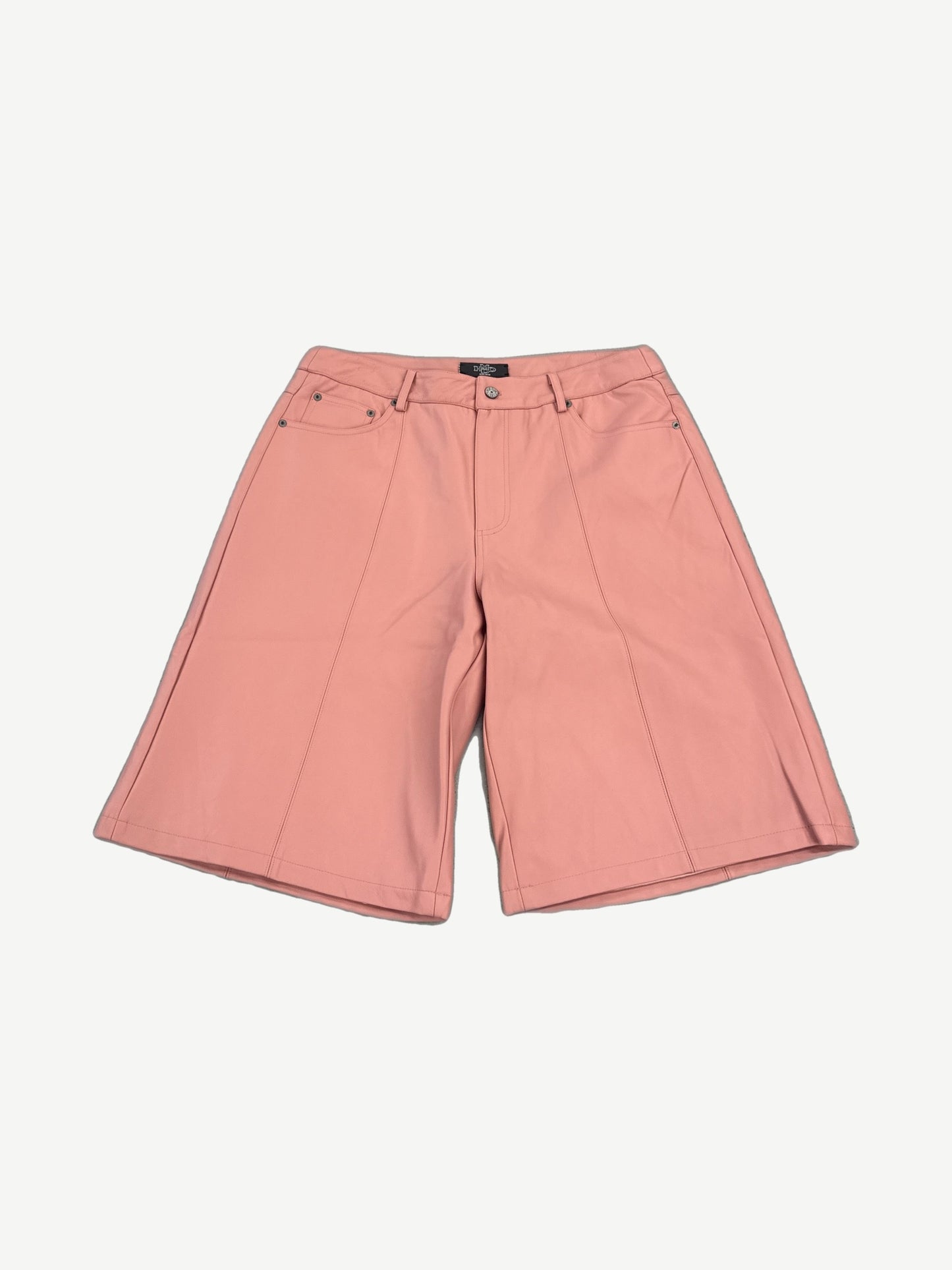 Happy Memories Don't Die HMDD Lamb Chop Pink Leather Shorts