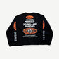 Bottega Desires Race To Desires longsleeve back, Chaos For All text and Anarchy slogan print