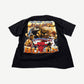 Vintage Bulls 1998 World Champs rap tee back view with Jordan-era championship roster print.