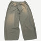 GV Gallery Raspberry Hills Canyon sweatpants back view in olive green fleece with tapered cuffed legs.