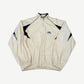 Balenciaga White Sport Icon 3B Oversized Track Windbreaker Jacket
