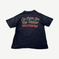 Back of Ozzy Osbourne black tee with No Rest For The Wicked gothic text and Tour 88 89 dates print.