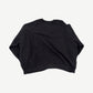 Enfants Riches Deprimes Le Rosey black raglan crewneck back view with plain black body and raglan sleeves.