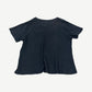 Enfants Riches Deprimes faded gray distressed tee back view showing washed cotton and frayed edges.