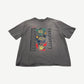 GV Gallery Raspberry Hills Macker V2 washed gray tee front with vintage 1997 basketball mascot panel graphic