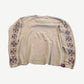 Back of vintage cream West Coast Choppers thermal longsleeve with iron cross logos down both sleeves.