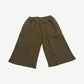 GV Gallery Raspberry Hills olive sweat shorts back view, blank fleece panel with elastic waist and hem
