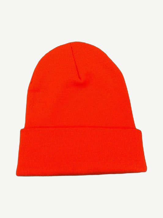 Chrome Hearts Orange White Embroidered Logo Beanie
