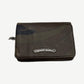 Chrome Hearts camo leather bifold wallet with silver Chrome Hearts scroll plaque on flap, exterior front view